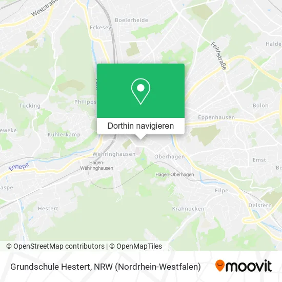 Grundschule Hestert Karte