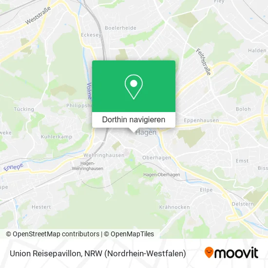 Union Reisepavillon Karte