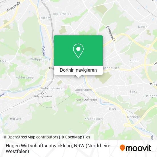 Hagen.Wirtschaftsentwicklung Karte