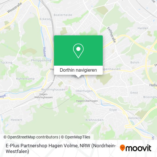 E-Plus Partnershop Hagen Volme Karte