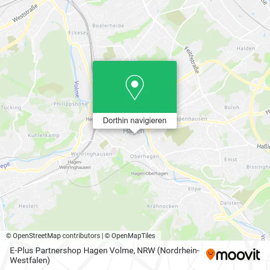 E-Plus Partnershop Hagen Volme Karte