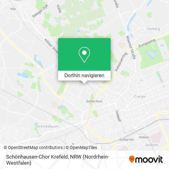 Schönhausen-Chor Krefeld Karte