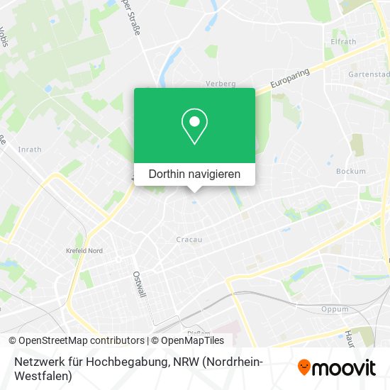 Netzwerk für Hochbegabung Karte