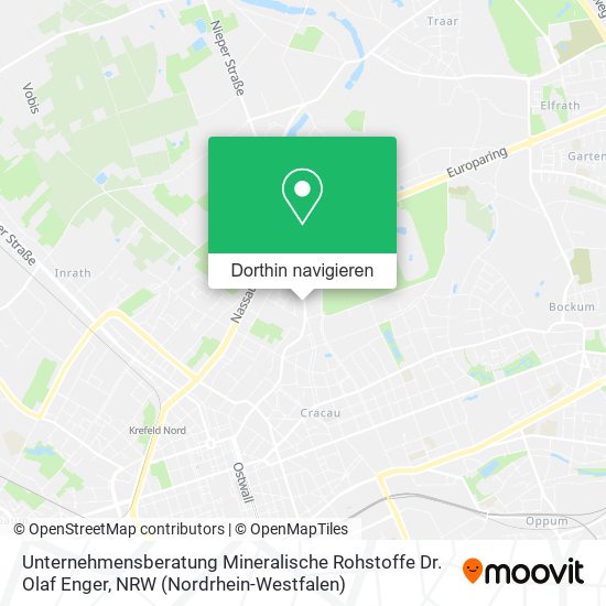 Unternehmensberatung Mineralische Rohstoffe Dr. Olaf Enger Karte