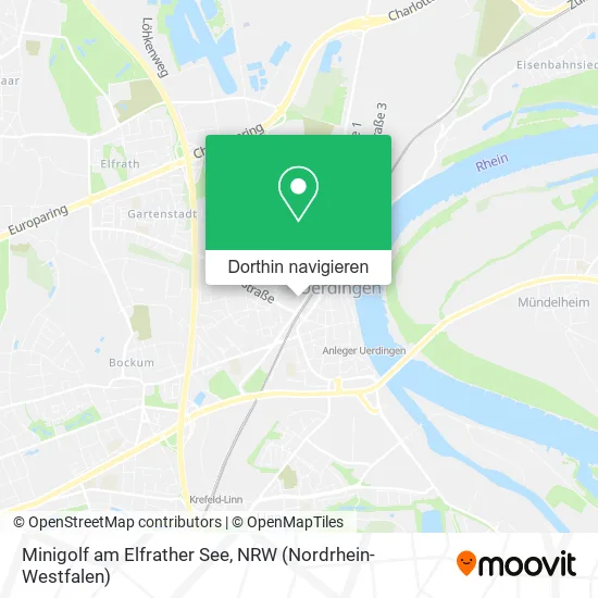 Minigolf am Elfrather See Karte