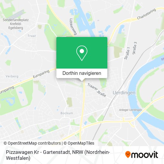 Pizzawagen Kr - Gartenstadt Karte
