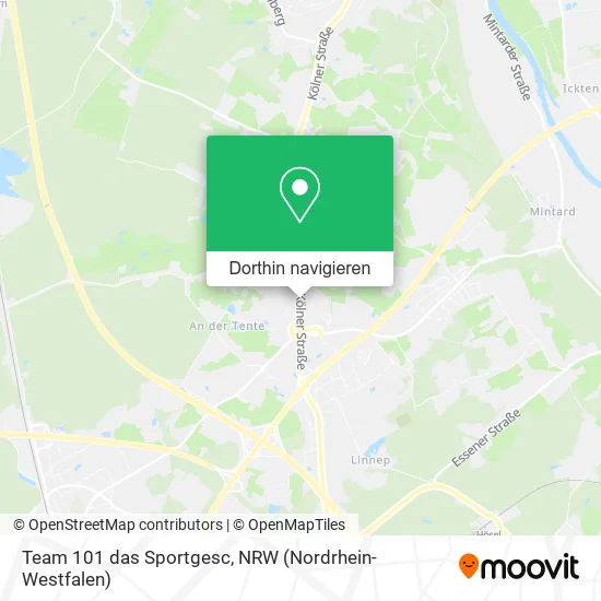 Team 101 das Sportgesc Karte