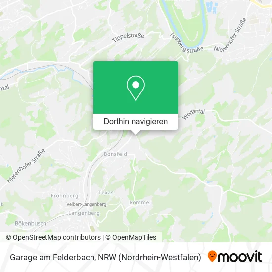 Garage am Felderbach Karte