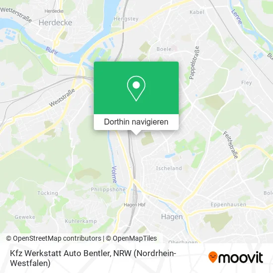 Kfz Werkstatt Auto Bentler Karte