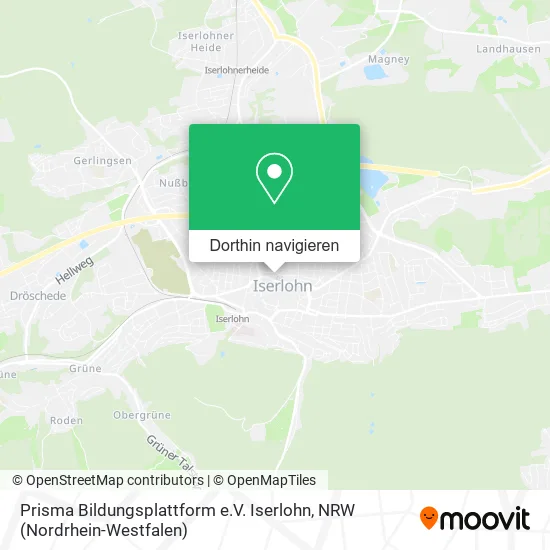 Prisma Bildungsplattform e.V. Iserlohn Karte