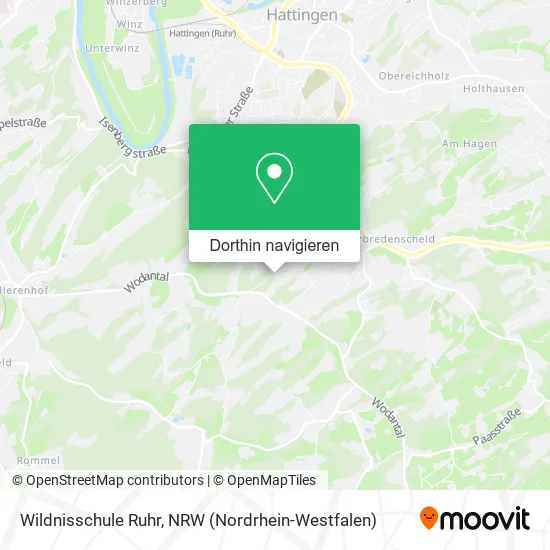 Wildnisschule Ruhr Karte