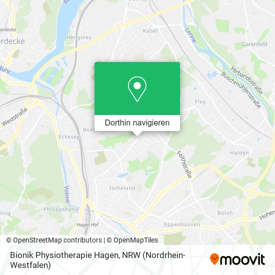 Bionik Physiotherapie Hagen Karte