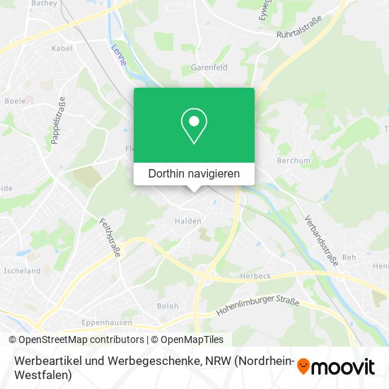 Werbeartikel und Werbegeschenke Karte