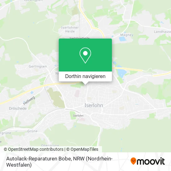 Autolack-Reparaturen Bobe Karte