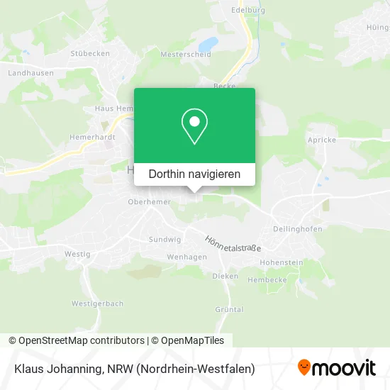 Klaus Johanning Karte