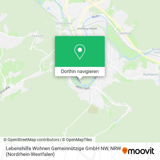 Lebenshilfe Wohnen Gemeinnützige GmbH NW Karte