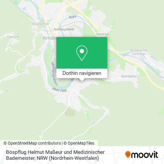 Böspflug Helmut Maßeur und Medizinischer Bademeister Karte