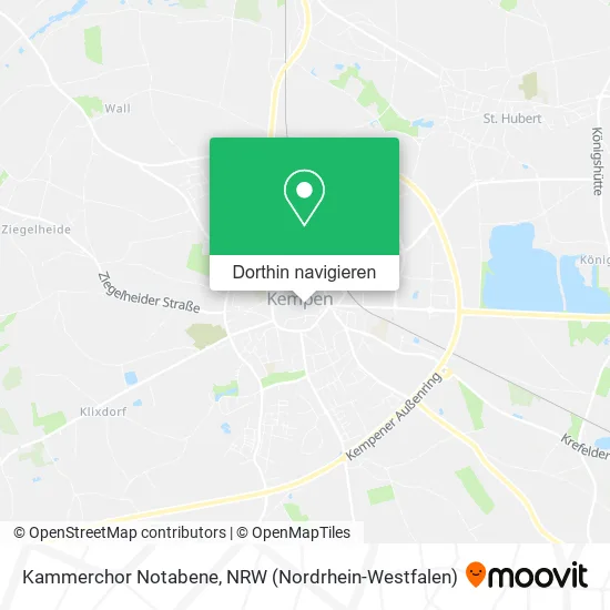 Kammerchor Notabene Karte