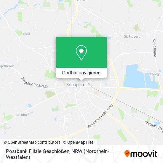 Postbank Filiale Geschloßen Karte