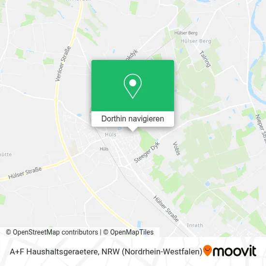 A+F Haushaltsgeraetere Karte