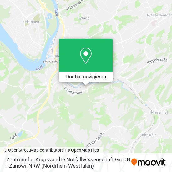 Zentrum für Angewandte Notfallwissenschaft GmbH - Zanowi Karte