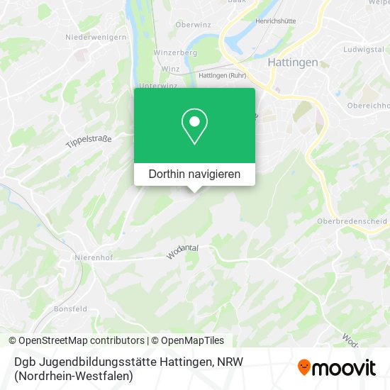 Dgb Jugendbildungsstätte Hattingen Karte