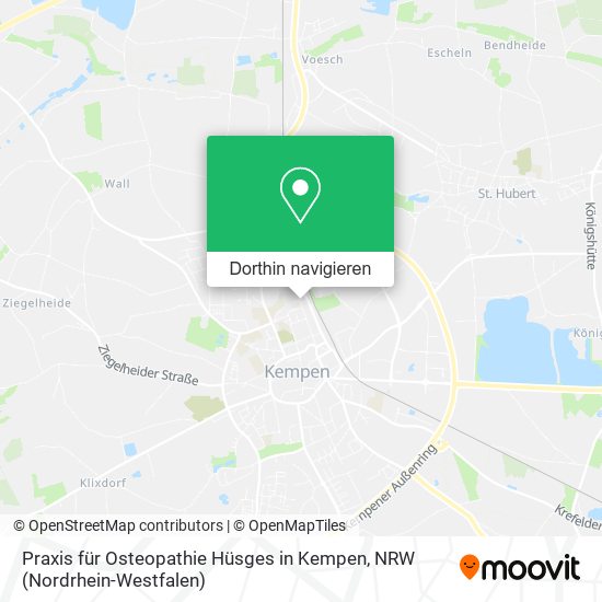 Praxis für Osteopathie Hüsges in Kempen Karte