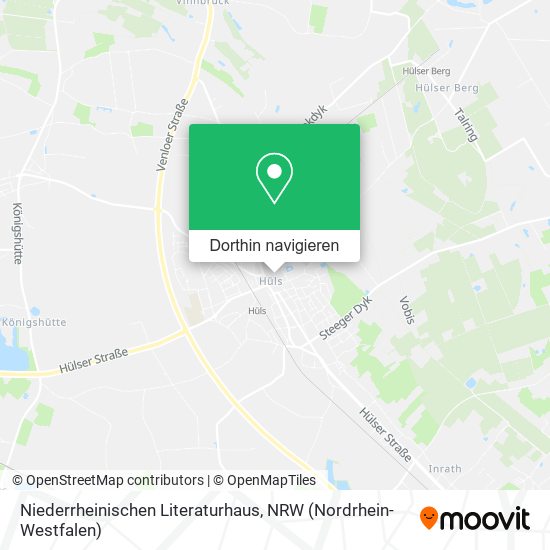 Niederrheinischen Literaturhaus Karte