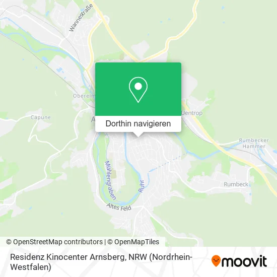 Residenz Kinocenter Arnsberg Karte