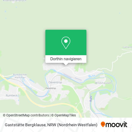 Gaststätte Bergklause Karte