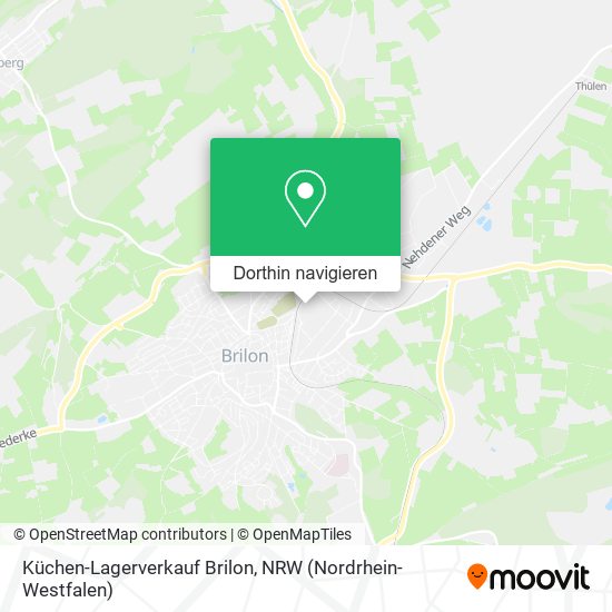 Küchen-Lagerverkauf Brilon Karte