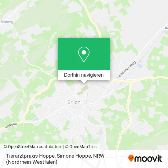 Tierarztpraxis Hoppe, Simone Hoppe Karte