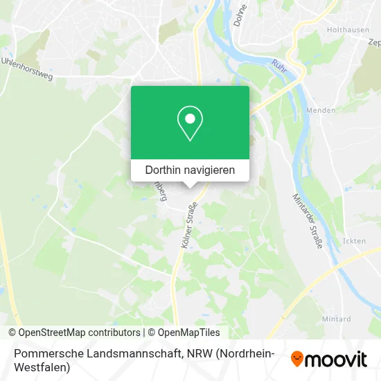Pommersche Landsmannschaft Karte