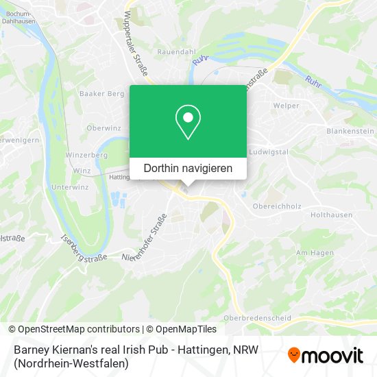 Barney Kiernan's real Irish Pub - Hattingen Karte