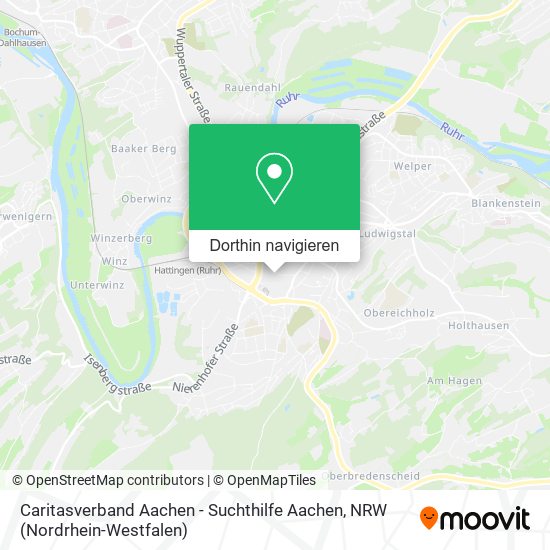 Caritasverband Aachen - Suchthilfe Aachen Karte