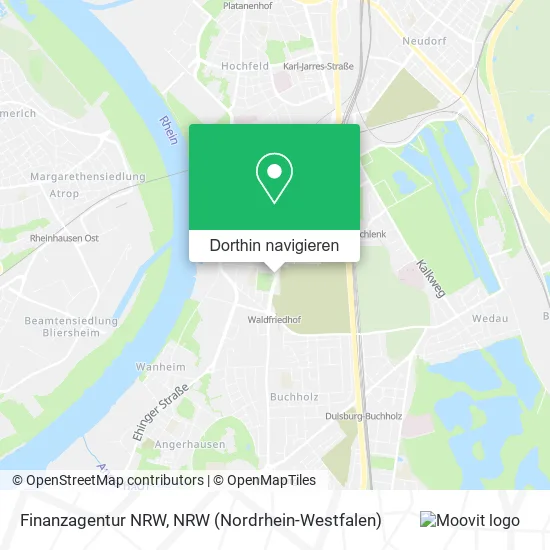 Finanzagentur NRW Karte