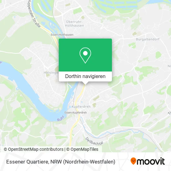 Essener Quartiere Karte