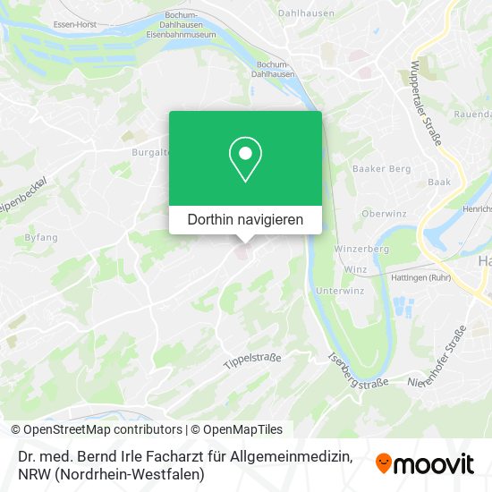 Dr. med. Bernd Irle Facharzt für Allgemeinmedizin Karte
