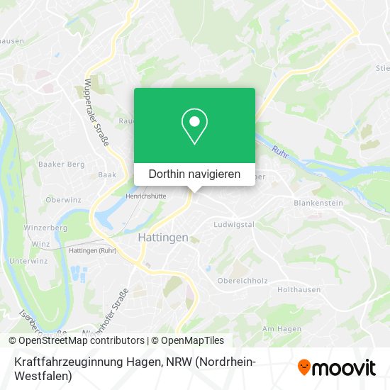 Kraftfahrzeuginnung Hagen Karte
