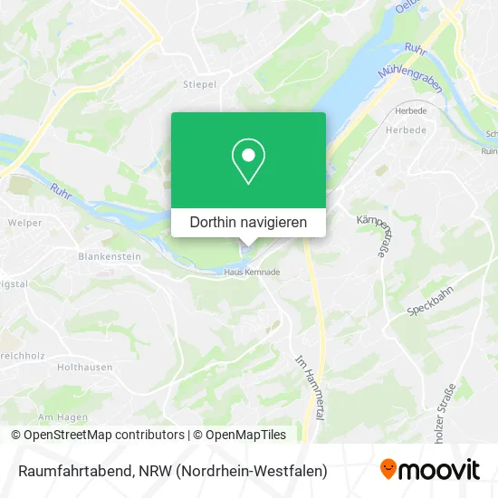 Raumfahrtabend Karte