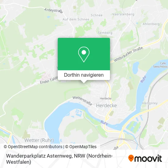 Wanderparkplatz Asternweg Karte