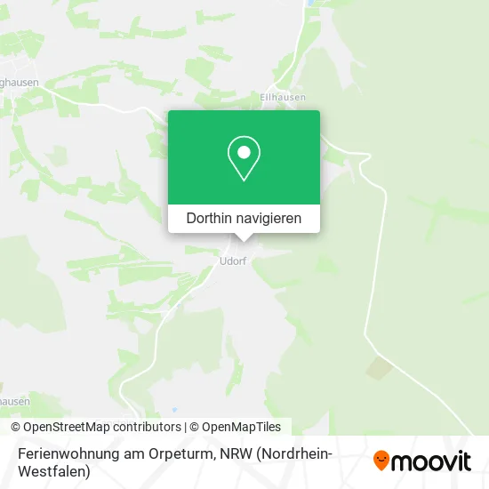 Ferienwohnung am Orpeturm Karte