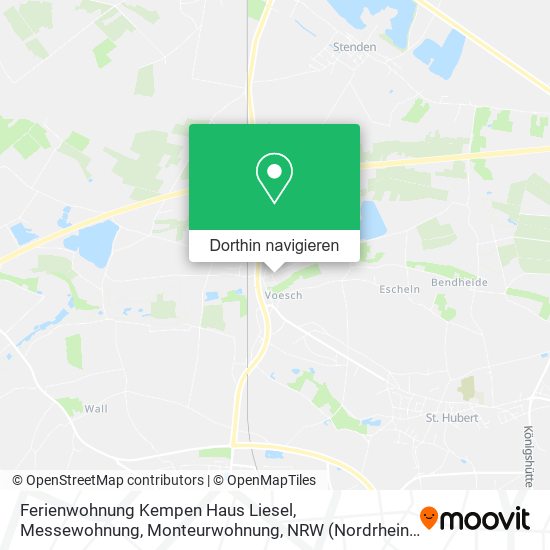 Ferienwohnung Kempen Haus Liesel, Messewohnung, Monteurwohnung Karte