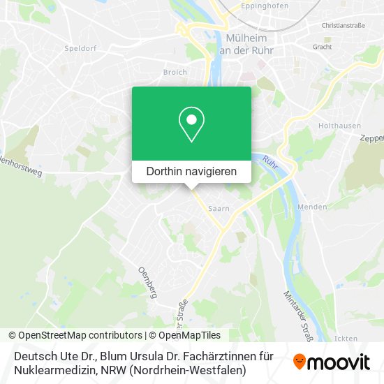 Deutsch Ute Dr., Blum Ursula Dr. Fachärztinnen für Nuklearmedizin Karte