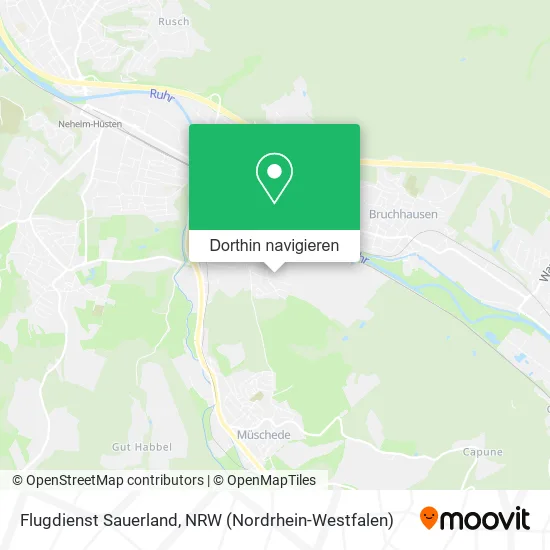 Flugdienst Sauerland Karte