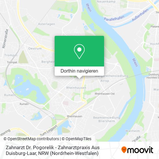 Zahnarzt Dr. Pogorelik - Zahnarztpraxis Aus Duisburg-Laar Karte
