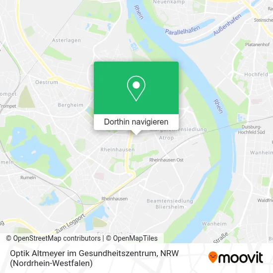 Optik Altmeyer im Gesundheitszentrum Karte