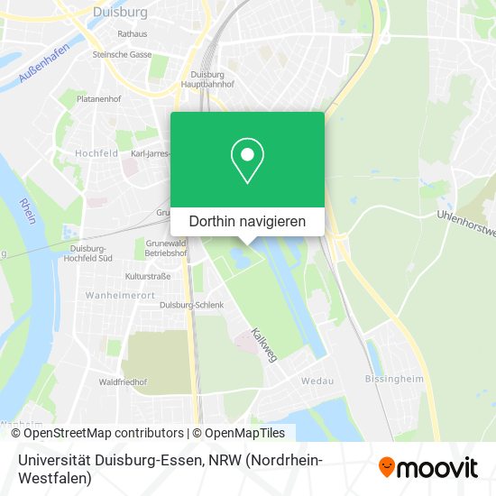 Universität Duisburg-Essen Karte