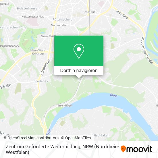 Zentrum Geförderte Weiterbildung Karte