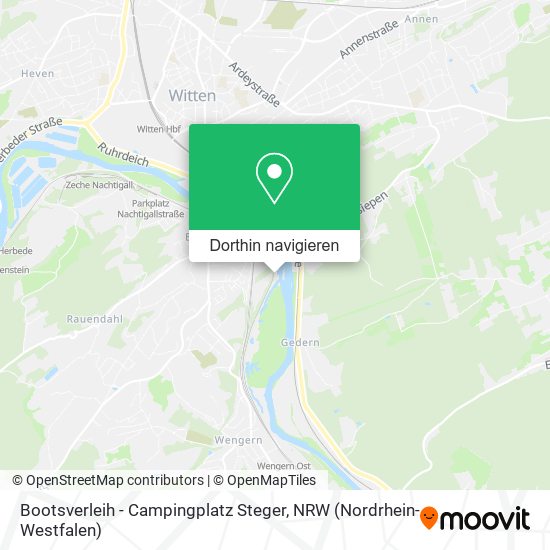 Bootsverleih - Campingplatz Steger Karte
